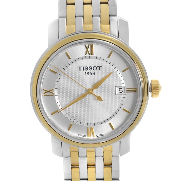 Tissot Bridgeport Steel Silver Dial Mens Watch - Picture 3 of 6